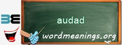 WordMeaning blackboard for audad